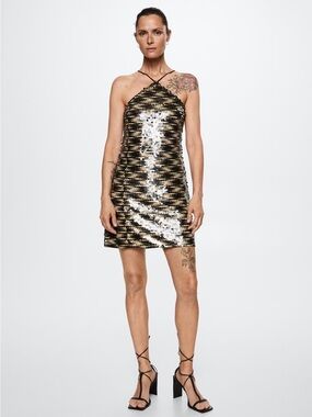 Mango sequined dress